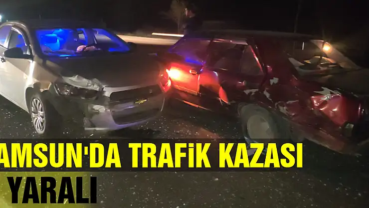 Samsun'da trafik kazası: 4 yaralı