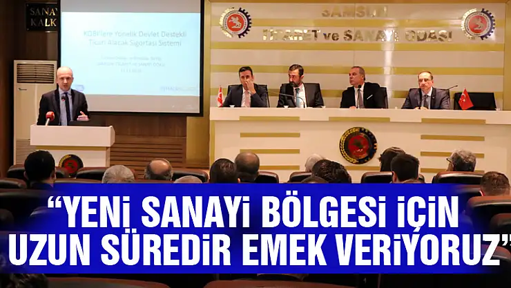 'Yeni sanayi bölgesi için uzun süredir emek veriyoruz'