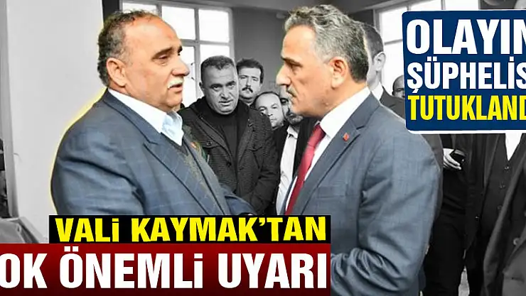 Vali Kaymak'tan çok önemli uyarı: 'Maganda kültürüne son verelim'