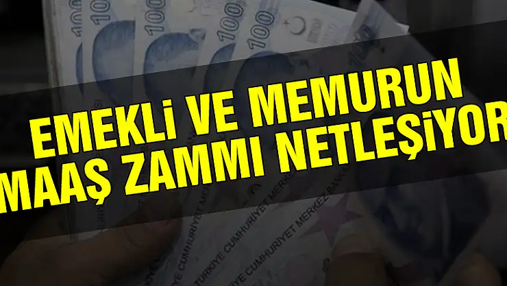 Emekli ve memurun maaş zammı netleşiyor
