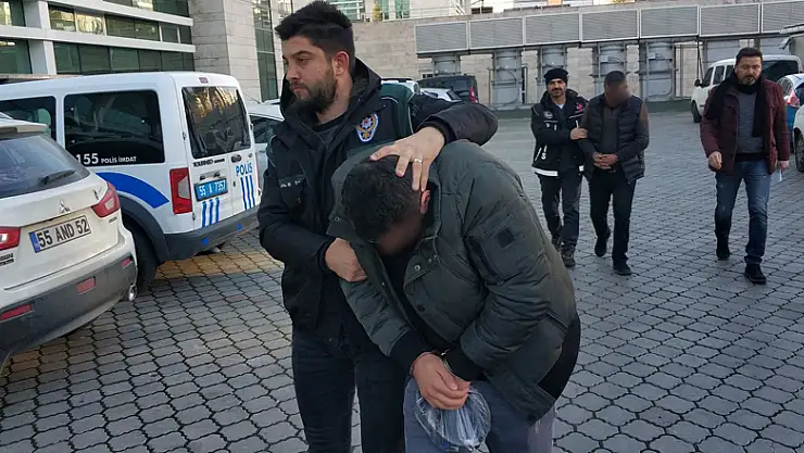 Samsun'da uyuşturucudan 3 şahıs adliyede