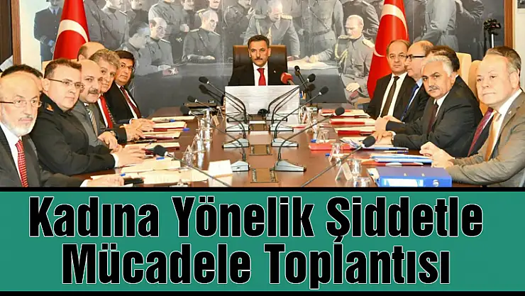 Kadına Yönelik Şiddetle Mücadele Toplantısı