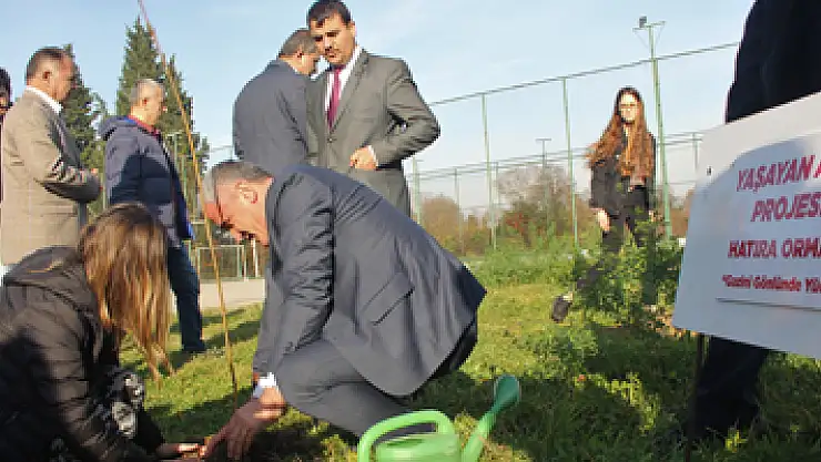 OMÜ öğrencilerinden gaziler anısına hatıra ormanı