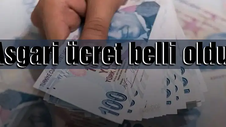Asgari ücret belli oldu!