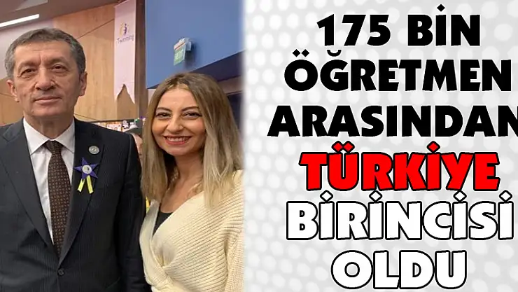 175 bin öğretmen arasından Türkiye birincisi oldu