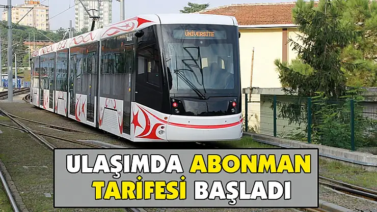 Ulaşımda abonman tarifesi başladı