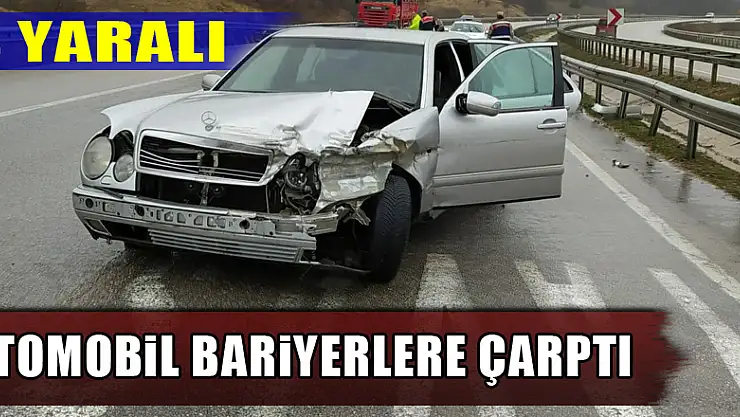 Samsun'da otomobil bariyerlere çarptı: 4 yaralı