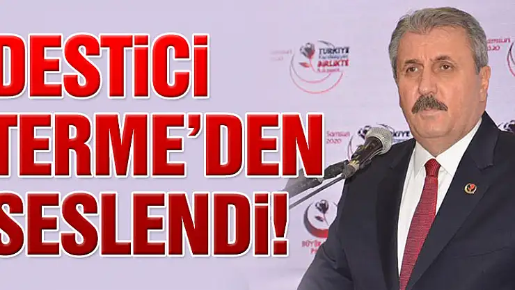 DESTİCİ TERME'DEN SESLENDİ!