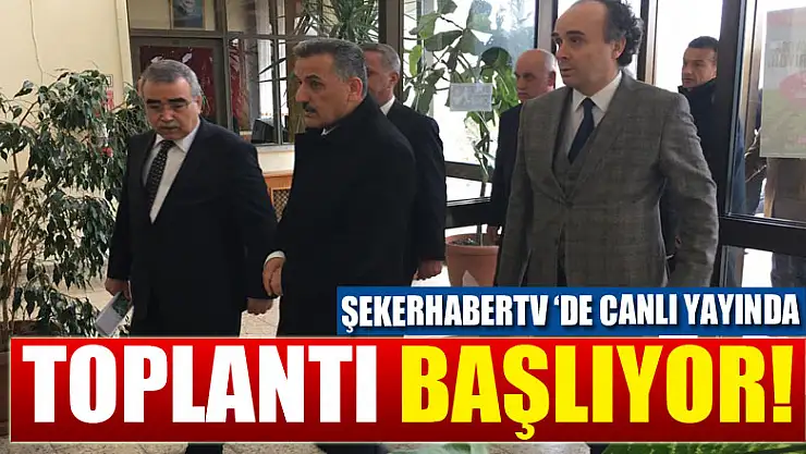ŞEKER FABRİKASINDA TOPLANTI