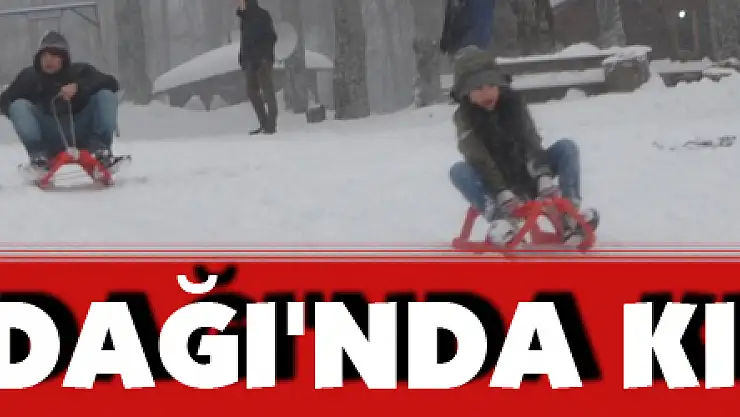 Nebiyan Dağı'nda kızak keyfi