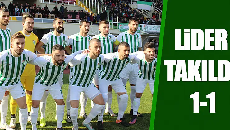 Lider takıldı: 1-1