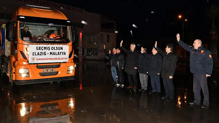 Samsun'dan Elazığ'a 3'üncü tır