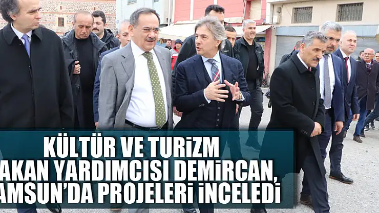 Kültür ve Turizm Bakan Yardımcısı Demircan, Samsun'da projeleri inceledi