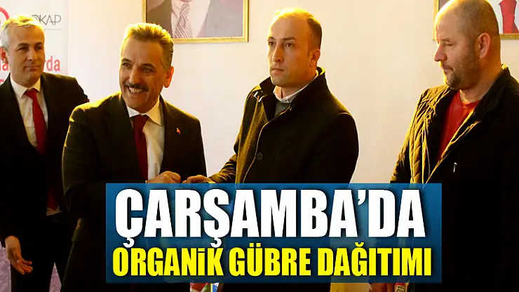Çarşamba'da Organik Gübre Dağıtımı