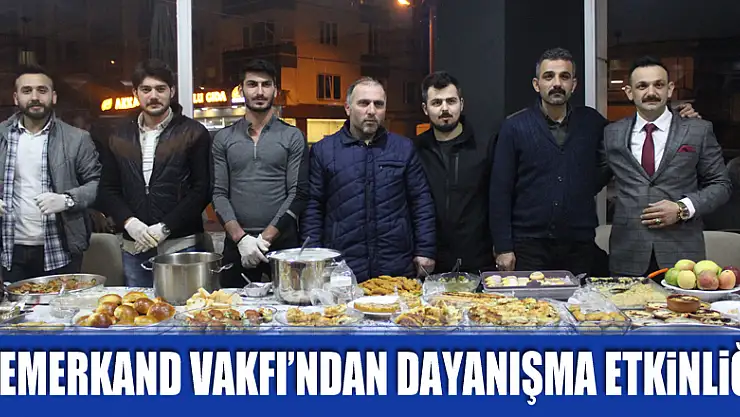 Semerkand Vakfı'ndan dayanışma etkinliği