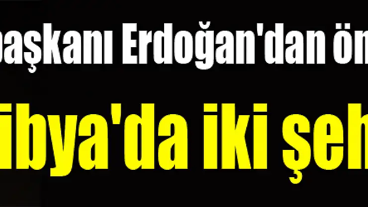 Cumhurbaşkanı Erdoğan'dan önemli açıklamalar! 'Libya'da iki şehidimiz var'