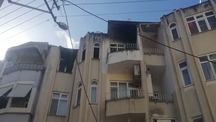 Apartman dairesinde yangın