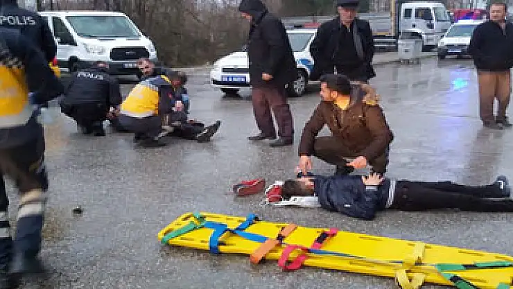 Samsun'da motosiklet kazası: 2 yaralı