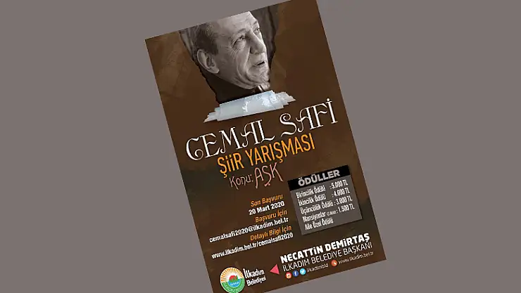 Cemal Safi Şiir Yarışması'nda başvuru için son 10 gün