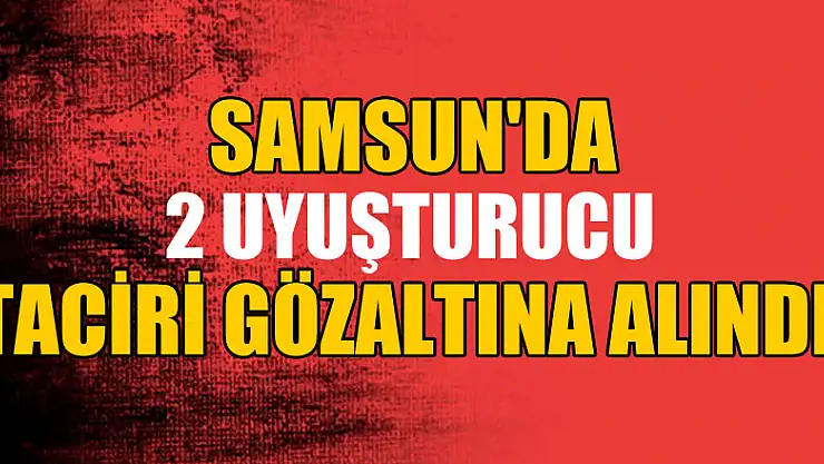 Samsun'da 2 uyuşturucu taciri gözaltına alındı