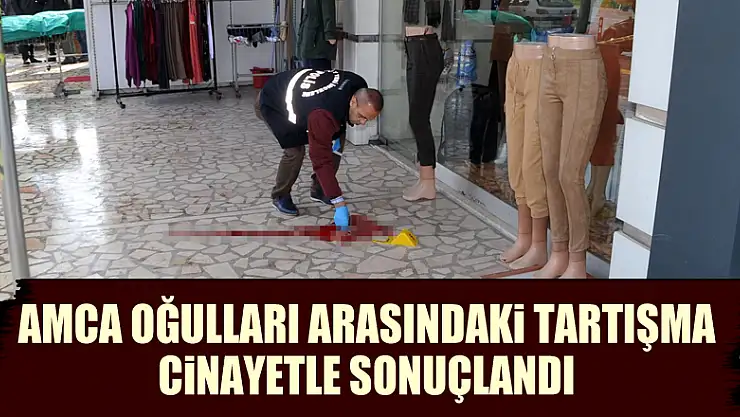 Amca oğulları arasındaki tartışma cinayetle sonuçlandı