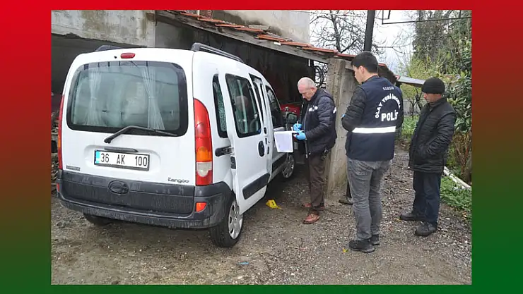 Park halindeki araç kurşunlandı