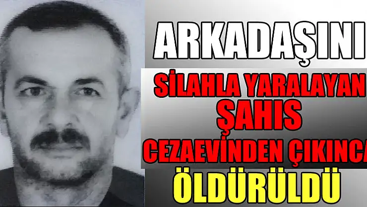 Arkadaşını silahla yaralayan şahıs cezaevinden çıkınca öldürüldü