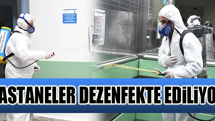Samsun'da hastaneler her gün dezenfekte ediliyor