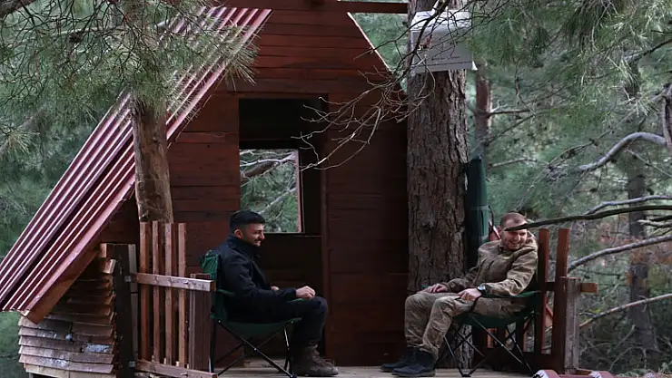 Korona virüsünden ağaç tepesine yaptıkları evde korunuyorlar