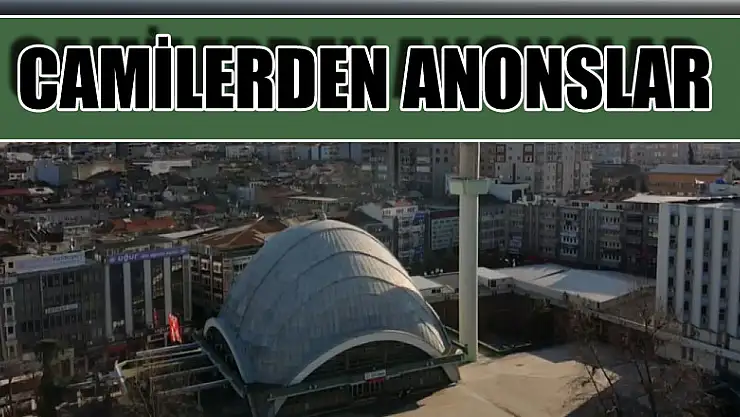 Samsun'da camilerden 'evde kalın' anonsu