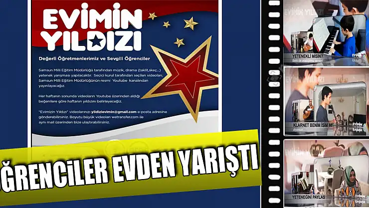 'Evimin Yıldızı' projesi ile öğrenciler evden yarıştı