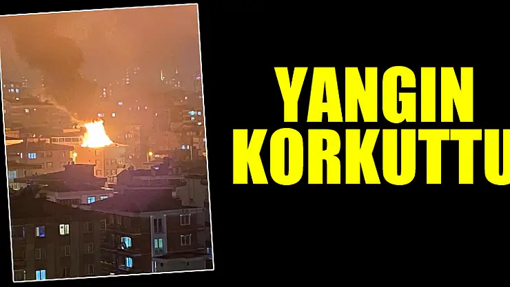 Samsun'da çatı yangını korkuttu
