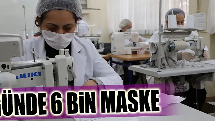 Maske fabrikası gibi lise: Günde 6 bin maske üretecek