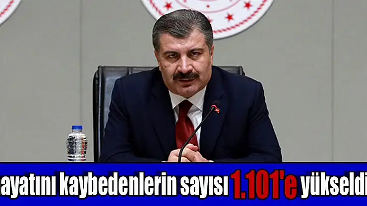 Türkiye'de korona virüsten hayatını kaybedenlerin sayısı bin 101'e yükseldi