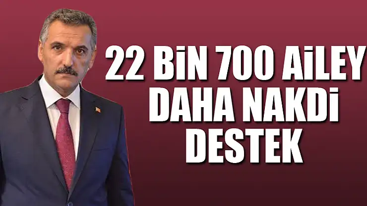 Samsun'da 22 bin 700 aileye daha 1000 TL nakdi destek
