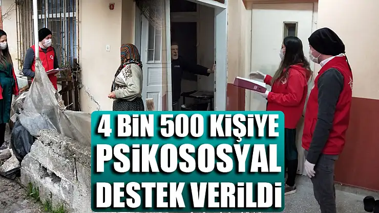 Samsun'da 4 bin 500 kişiye psikososyal destek verildi
