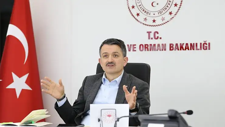 Bakan Pakdemirli'nin video konferans toplantısı