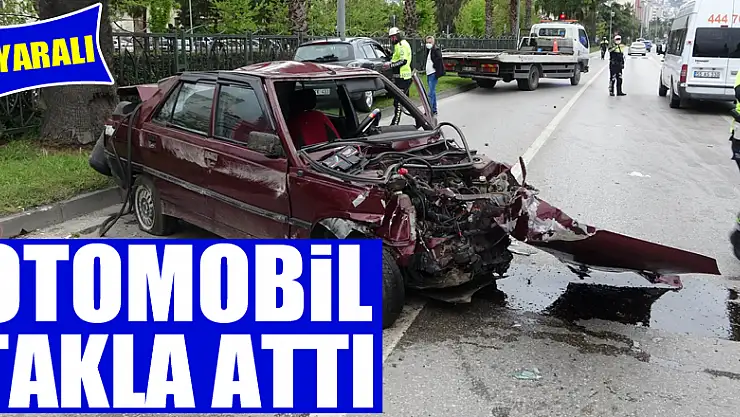 Samsun'da otomobil takla attı: 1 yaralı