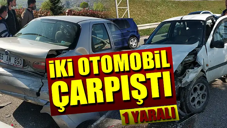 Samsun'da iki otomobil çarpıştı: 1 yaralı