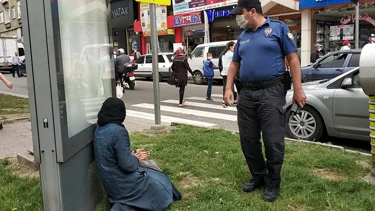 Kimliksiz dilenci polise zor anlar yaşattı 
