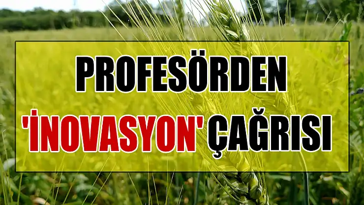 OMÜ'lü profesörden tarımda 'inovasyon' çağrısı