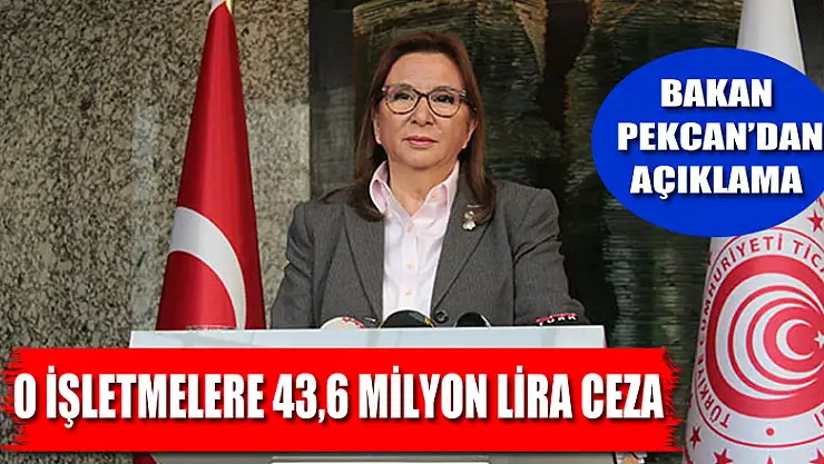 BAKAN PEKCAN 'DAN AÇIKLAMA