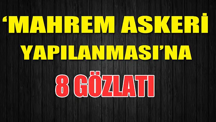 FETÖ'nün 'mahrem askeri yapılanması'na operasyon: 8 gözaltı