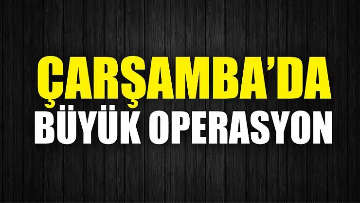 Samsun'da büyük uyuşturucu operasyonu