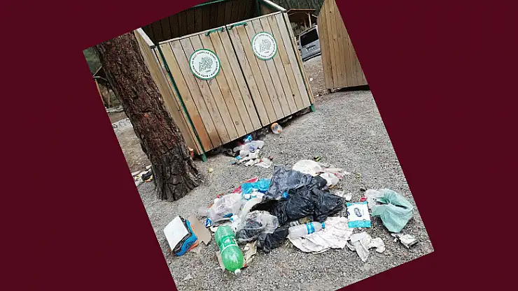 Doğa harikası kanyonda piknikçi rezaleti