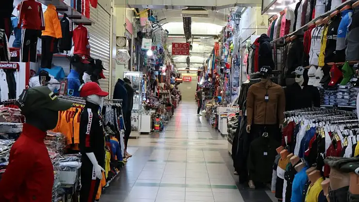 Korona Samsun'un kapalı çarşısını da olumsuz etkiledi 