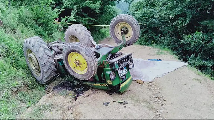 Samsun'un traktör kazası: 1 ölü, 2 yaralı