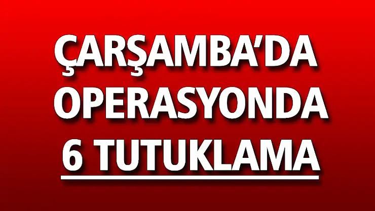 Operasyonda 6 tutuklama