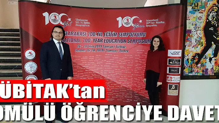 TÜBİTAK'tan OMÜ'lü öğrenciye bölge sergisi daveti