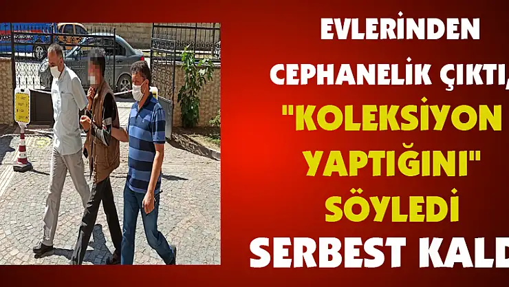  Evlerinden cephanelik çıktı, 'koleksiyon yaptığını' söyledi serbest kaldı